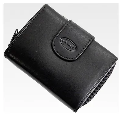Produktbild von Damen Geldbörse aus Leder (Schwarz)