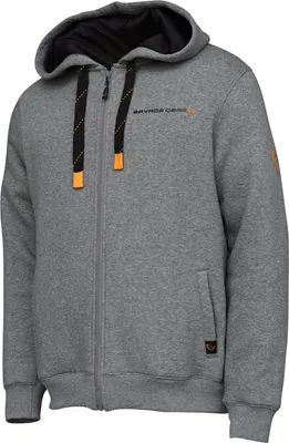 Obrázok produktu pre Savage Gear Classic Zip Hoodie Pánska mikina (šedá melírovaná) Veľkosť XL