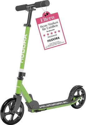 Produktbild von HUDORA Scooter Start 200 - green - Höhenverstellbarer & zusammenklappbarer Cityroller - Kinder- & Erwachsenenroller für bis zu 100kg