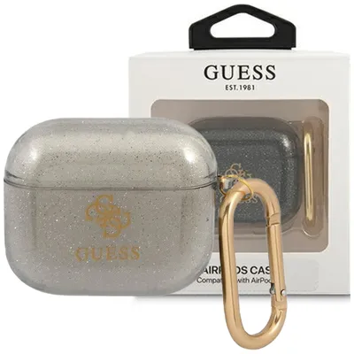 Produktbild von Guess 4G Glitter - Airpods 3 Hülle (schwarz)