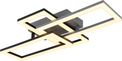 Image de Plafonnier Globo Lighting en plastique noir mat, LED