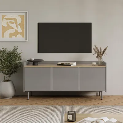 Obrázek produktu pro Nízký nábytek pod televizi Vicco Velina Šedá 140 x 63 cm se 3 dveřmi, Model 56364