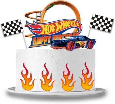 Produktbild von Yogarth Pack 8 Heiße WH-ELS-Kuchen-Dekoration Jungen, Kindergeburtstag, Topper-Set, Happy Birthday Boys Party Supplies (C)