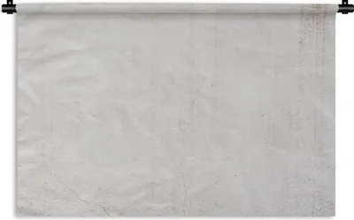Produktbild von MuchoWow® Wandteppich Wandbehang Beton - Wand - Weiß 90x60 cm Tapisserie Dekoration Wandtuch - Wandskulpturen - Bildteppich