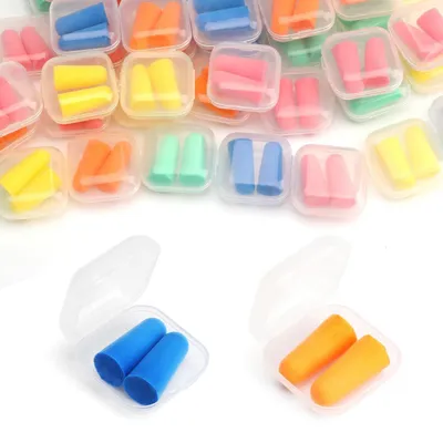 Produktbild von Ohrstöpsel zum Schlafen 50 Paar Schaumstoff Ultraweich Geräuschunterdrückung Wiederverwendbar Einzeln Verpackt