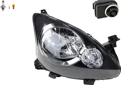 Produktbild von Johns, Scheinwerfer passend für Toyota Aygo B10 07/ 05- Rechts Leuchtmitt. + Stellmotor 6224C0 9602407480 9632162280 811300H010 811300H011