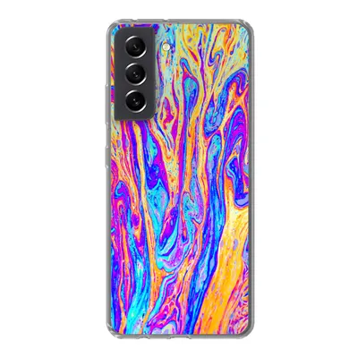 Produktbild von MuchoWow® Handyhülle Schutzhülle Hülle für Samsung Galaxy S21 FE Kunst - Farben - Psychedelisch Silikon Softcase Handy Hülle - Mobiltelefonhülle