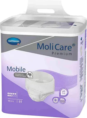 Produktbild von HARTMANN Molicare Premium Mobile 8 Tropfen Gr. XL 1 Beutel à 14 Stück