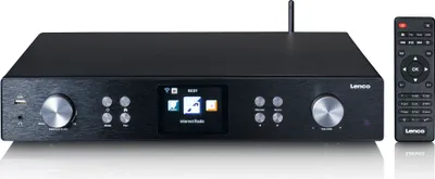 Obrázek produktu pro Lenco DIR-250BK, Internet, Analogový a digitální, DAB+, FM, AAC, FLAC, MP3, LCD, 8,13 cm (3.2")