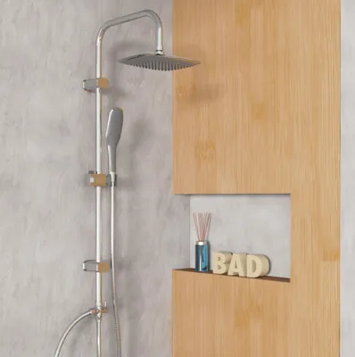 Produktbild von eisl Duschset EASY FRESH, Regendusche ohne Armatur, Duschsystem mit Kopfbrause und Handbrause, Duschbrause, Dusche