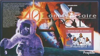Produktbild von Briefmarken Guinea 2009 Mi Block 1700 (kompl. Ausgabe) postfrisch 40. Jahrestag von Apollo 11