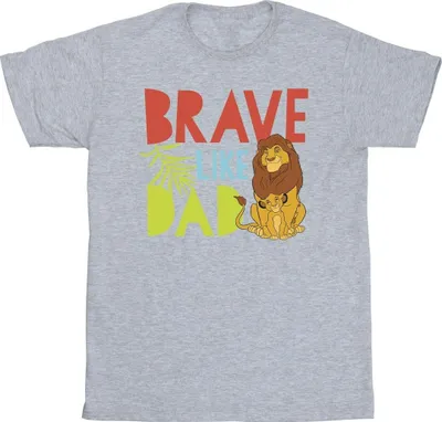 Produktbild von Disney - "The Lion King Brave Like Dad" T-Shirt für Herren BI32942 (3XL) (Grau)