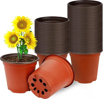 Produktbild von Kunststoff Pflanzen Töpfe - multifunktionale Gartenpflanzer - 50 Stück