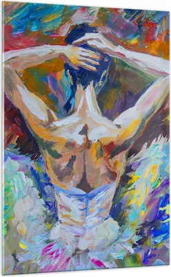 Produktbild von Bilder auf glas - Einteilig - Balletttänzer tanzen - 70x100cm - Glasbilder - Wandbilder - Bilder - zum Aufhängen bereit - Wanddekoration aus Glas - Glas Bilder - Wandbild auf Glas - GPA70x100-3503