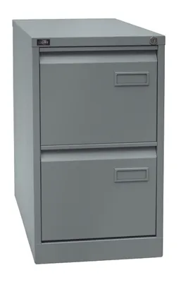 Produktbild von Bisley Hängeregistratur Schrank Light  - 2 Schübe - Farbe: Silber