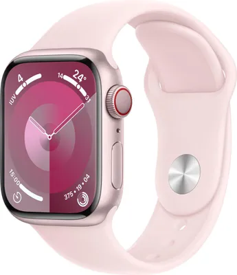 Immagine prodotto di Smartwatch Apple Watch Series 9 GPS Cellular Cassa 41mm in Alluminio Rosa con Cinturino Sport S.M Rosa Confetto