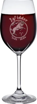 Produktbild von Weinkelch 300ml mit Sternzeichen Widder