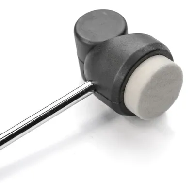 Productafbeelding van Gibraltar pedaalaccessoires - Basdrumstokken - Beaters - Lichte beater - wit/zwart SC-LBDB