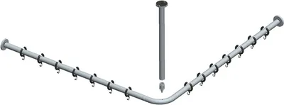 Produktbild von KEUCO 14937010900 Brausevorhangstangen-Set Plan 14937,