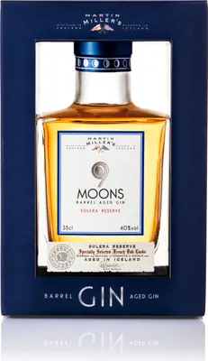 Produktbild von Martin Millers 9 Moons Barrel Aged Gin 0,35L (40% Vol) Solera Reserve- [Enthält Sulfite]