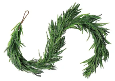 Immagine prodotto di Ghirlanda natalizia artificiale, verde, di 1,8 metri, per interni ed esterni