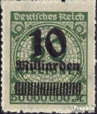 Produktbild von Briefmarken Deutsches Reich 1923 Mi 336B , Durchstich statt Zähnung (stets unperfekt) gestempelt Hochinflation