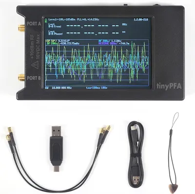 Produktbild von Tragbarer 4-Zoll-Touchscreen-TinyPFA-Phasenfrequenzanalysator, 1-MHz-290-MHz-Vektornetzwerkanalysator