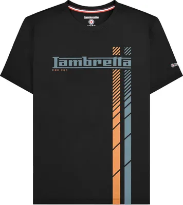 Image de Lambretta - T-shirt "SS25" pour homme LB243 (XL) (Noir)