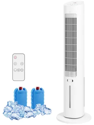 Obrázek produktu pro HOMCOM Věžový vzduchový chladič 3 v 1 s 3litrovou nádržkou na vodu, bílý