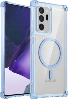 Obrázek produktu pro Magnetické pouzdro pro Samsung Galaxy Note 20 Ultra 5G kompatibilní s MagSafe, nárazuvzdorné, vojenská ochrana průhledné pouzdro modré
