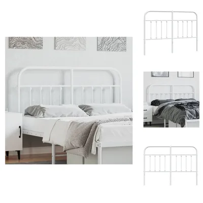 Immagine prodotto di vidaXL Testata in metallo bianco 135 cm - Testate e piedi