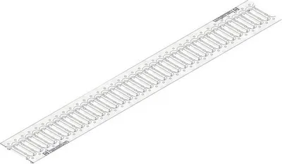 Produktbild von Hauraton Faserfix / Recyfix Standard 100 Klemm Stegrost verzinkt 1000 mm x 137 mm x 3 mm