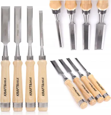 Zdjęcie produktu dla Zestaw dłut stolarskich 4 szt. 10, 16, 20, 25mm Kraft&Dele