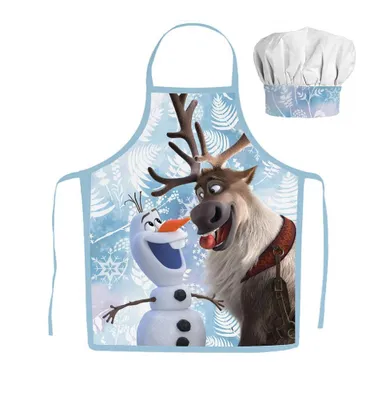 Produktbild von Javoli Kinderschürze mit Kochmütze Frozen Sven & Olaf