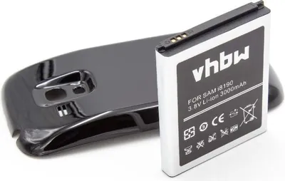 Produktbild von vhbw Akku Ersatz für Samsung EB-FIM7FLU für Handy Smartphone Telefon (3000 mAh, 3,8 V, Li-Ion) + Gehäuserückdeckel schwarz