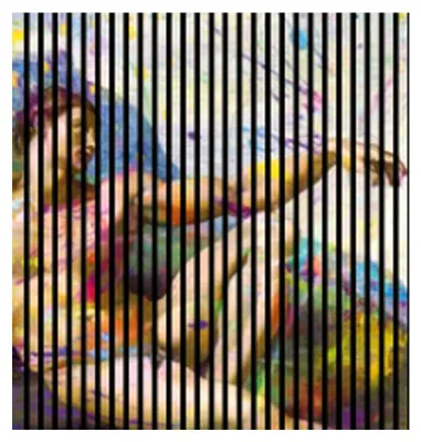 Produktbild von Akustikpaneele mit Digitaldruck Michelangelo02 19 x 1133 x 1195 mm Michelangelo Gemälde MDF PET-Fasern Wandpaneele Grau Bunt 2 Einzelplatten