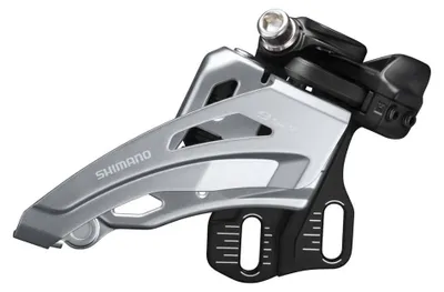 Produktbild von Shimano Fahrrad Umwerfer FD-MT400-E 66-69 E-Type Side Swing Front Pull 2x9 speed