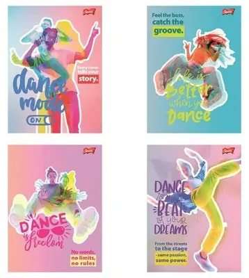 Obrázek produktu pro Blok A5/60 stran, řada Dance Mode (10 kusů) - UNIPAP