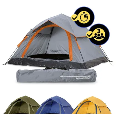 Image de Tente de camping pop-up - Pour 2 à 3 personnes - Imperméable