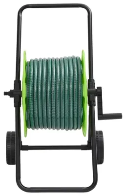 Produktbild von vidaXL Schlauchwagen mit Schlauchanschluss-Set 0,75" 30 m PVC Grün
