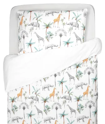 Immagine prodotto di Biancheria da letto Safari 2 pezzi - 140X200 63X63 - Verde | by SEVIRA KIDS