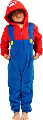 Produktbild von Super Mario Fleece-Strampler Kinderkostüm 116