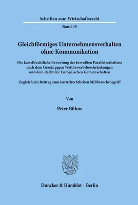 Produktbild von Gleichförmiges Unternehmensverhalten ohne Kommunikation.