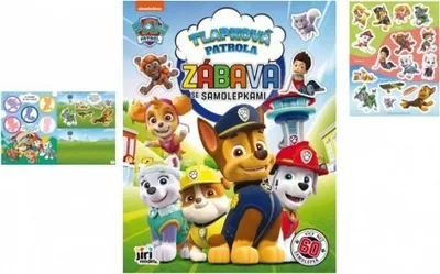 Obrázek produktu pro Sešit Zábava se samolepkami Tlapková patrola/Paw patrol A4 22x28cm