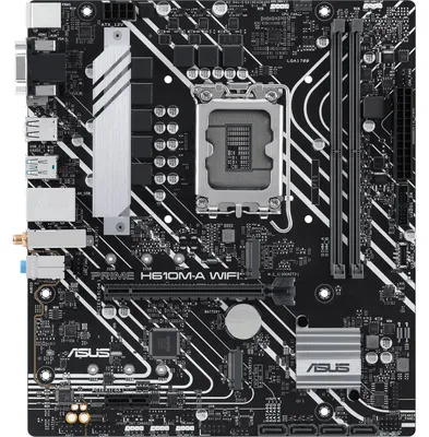 Zdjęcie produktu dla ASUS PRIME H610M-A WIFI, Intel, LGA 1700, Intel® Celeron®, Intel® Pentium® Gold, Intel® Core™ i3, Intel® Core™ i5, Intel® Core™..., LGA 1700, DDR5-SDRAM, 96 GB