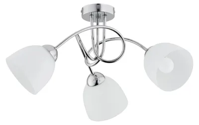 Immagine prodotto di Lampada da soffitto TECTUS cromata bianca 3xE27x15W in metallo, dimensioni: 27x52x52 cm, IP20, Alfa