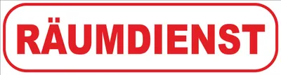 Produktbild von INDIGOS UG - Magnetschild - Räumdienst - Magnetfolie fürŽs Auto oder Fahrschule 45x12 cm - Rot
