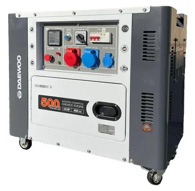 Produktbild von Diesel Stromgenerator Daewoo DDAE10500DSE-3G – 8,1 kVA, Elektrostart, 230V/400V