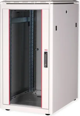 Produktbild von ROLINE Netzwerkschrank Pro 48,26cm 19Zoll 22 HE 600x800 BxT Glastür grau