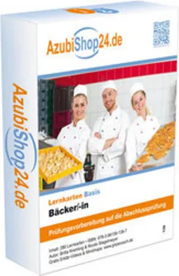 Image de AzubiShop24.de Basis-Lernkarten. Bäcker/in Prüfungsvorbereitung